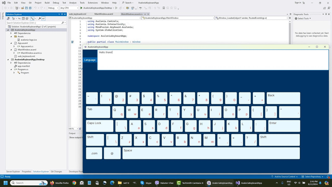 MindFusion.Virtual Keyboard for Avalonia 商品画像