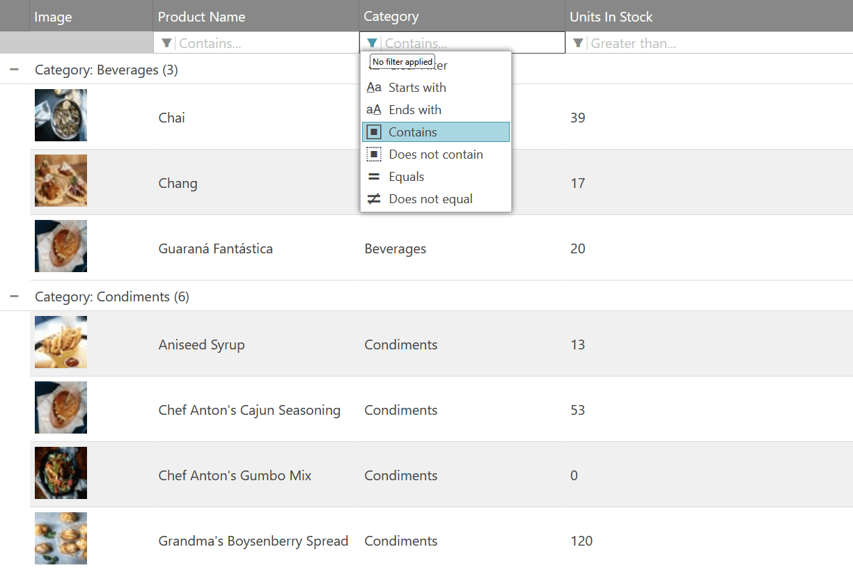 Infragistics Ultimate UI for jQuery Data Grid 商品画像 Infragistics Ultimate UI for jQuery Data Grid 商品画像