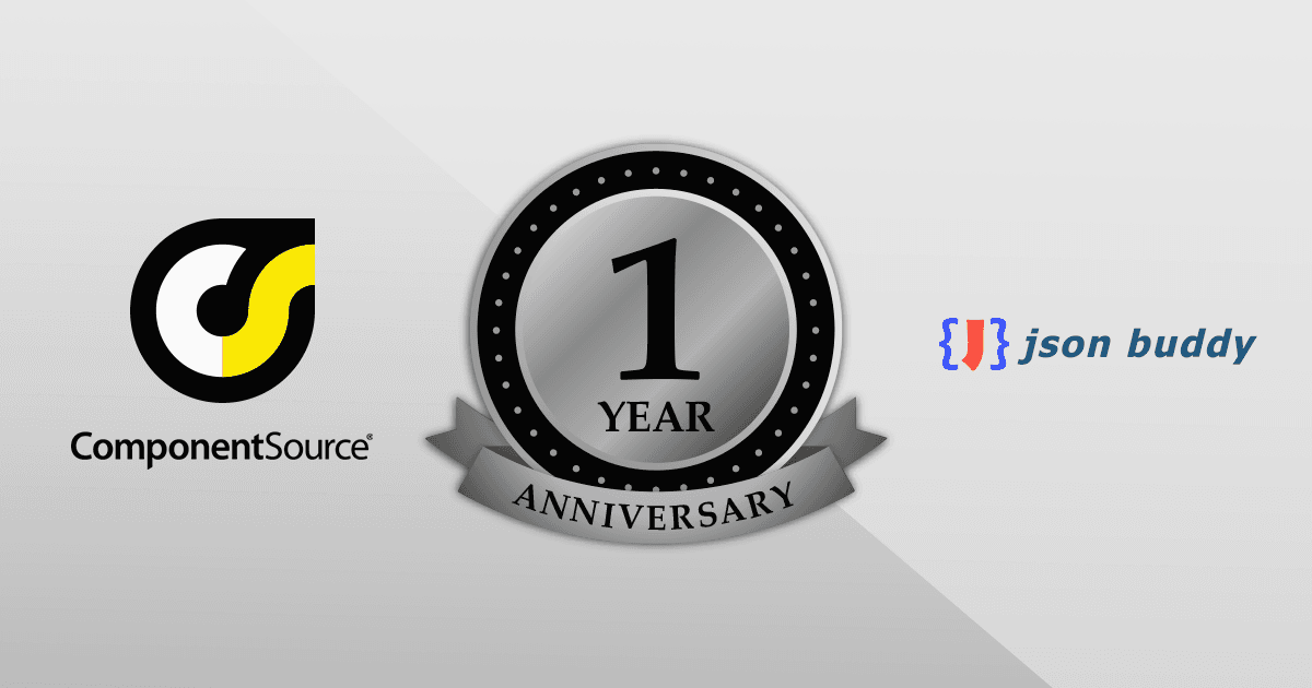 JSONBuddy との 1 年間の提携を祝して