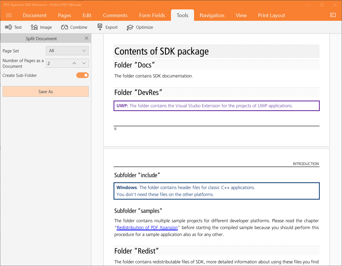 PDF Xpansion SDK - PDF Combiner and Splitter（英語版） 商品画像