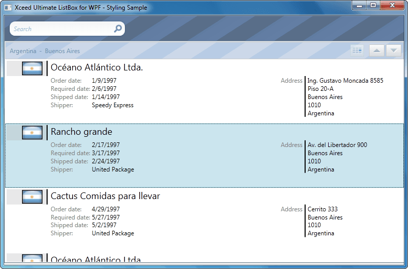 Xceed Ultimate ListBox for WPF V1.3 発表