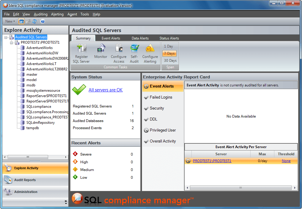 SQL Compliance Manager リリース