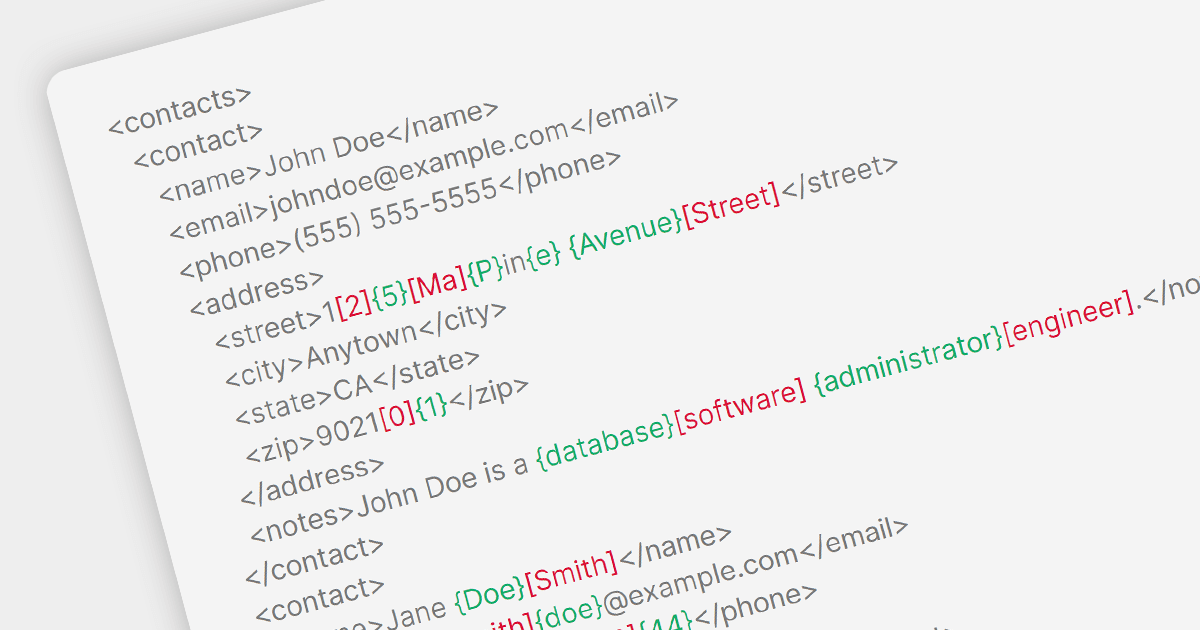 XML ドキュメントを簡単に比較