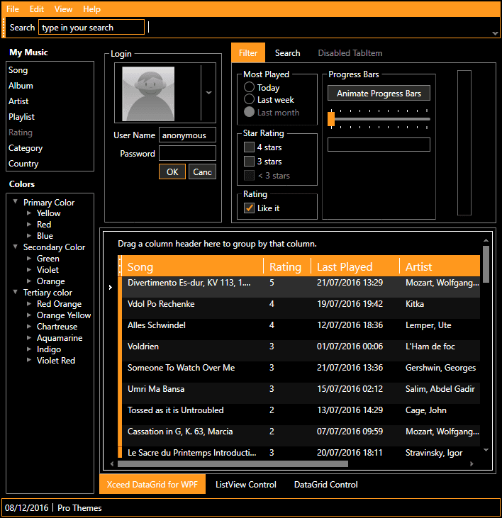 Xceed Pro Themes for WPF（英語版） 商品画像