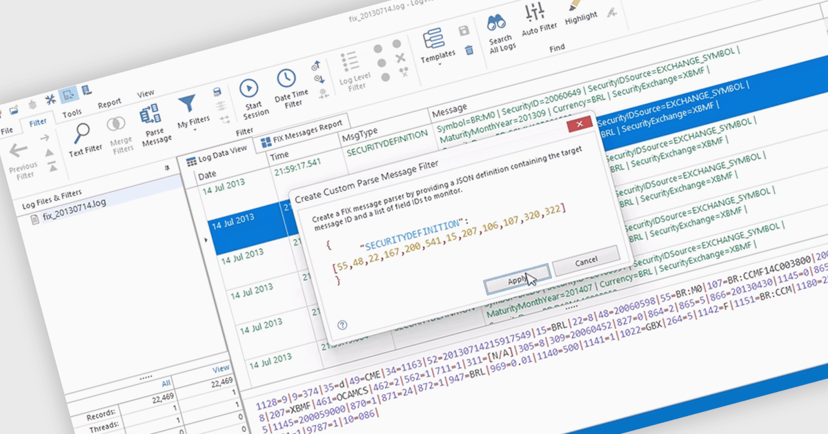FIXログメッセージに関する貴重な洞察を得る