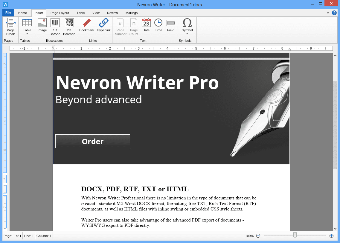 Nevron Writer Pro がリリース