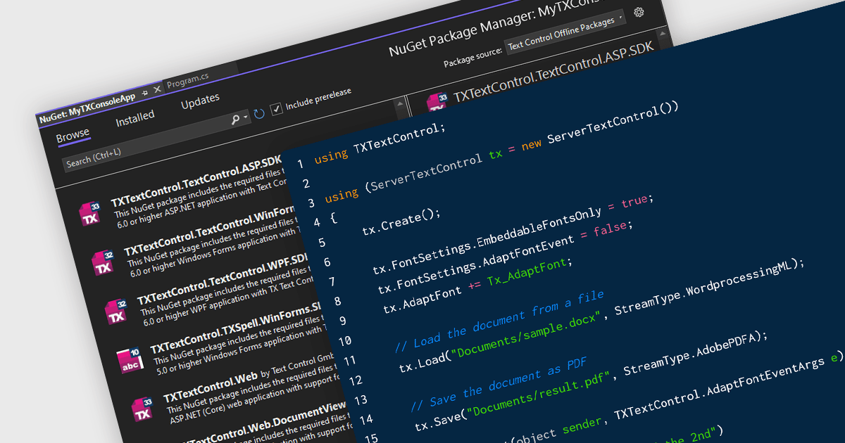 .NET C#でDOCXドキュメントをPDFに変換