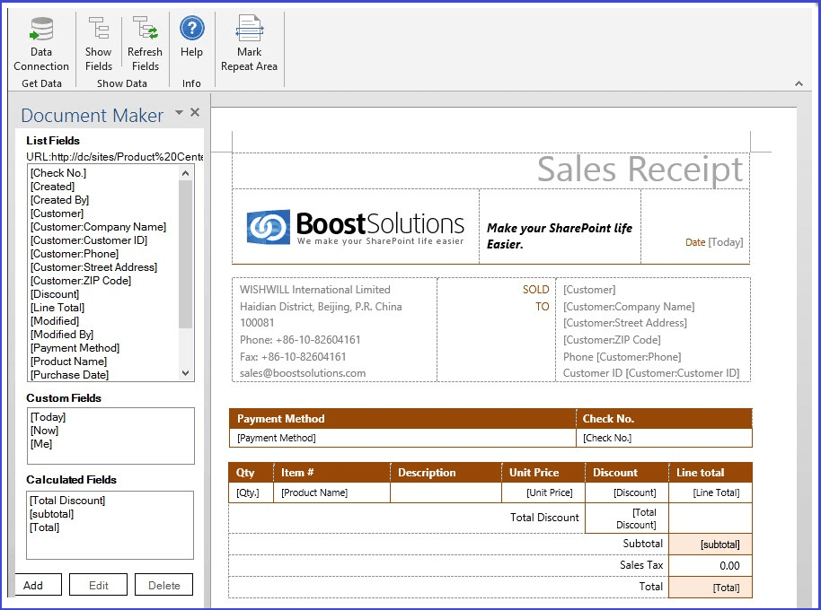 SharePoint Document Maker がリリースされました