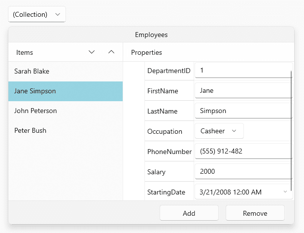 Telerik UI for WinUI UI Selection Controls 商品画像