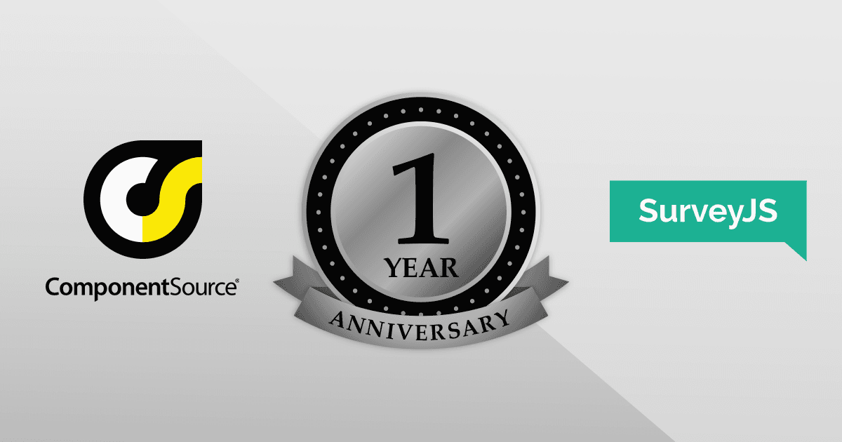SurveyJSとの提携1周年を祝賀