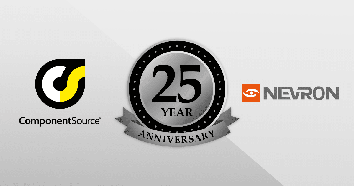 ComponentSourceとNevronとの提携25周年記念