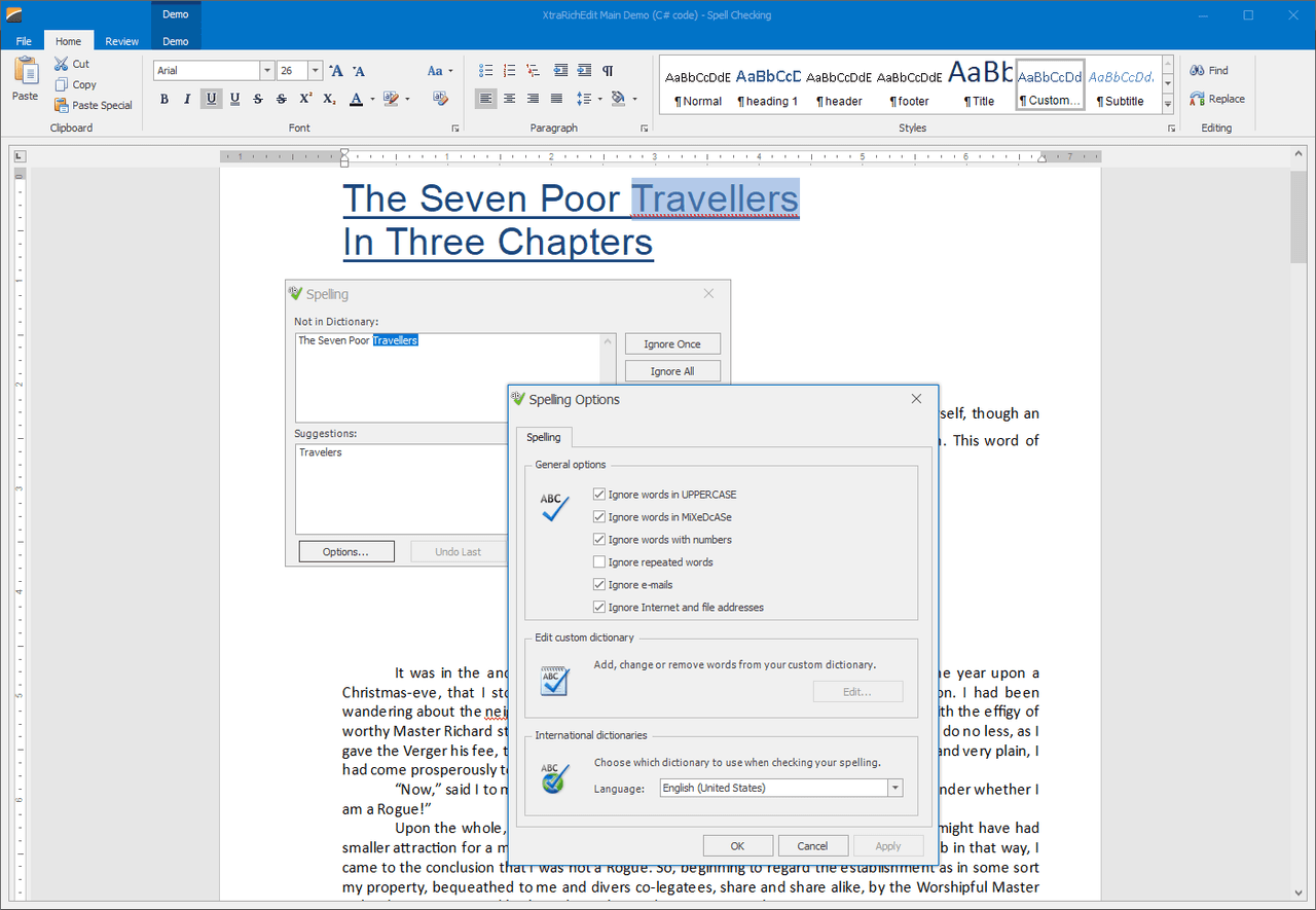 DevExpress WinForms Spell Checker 商品画像 DevExpress WinForms Spell Checker 商品画像