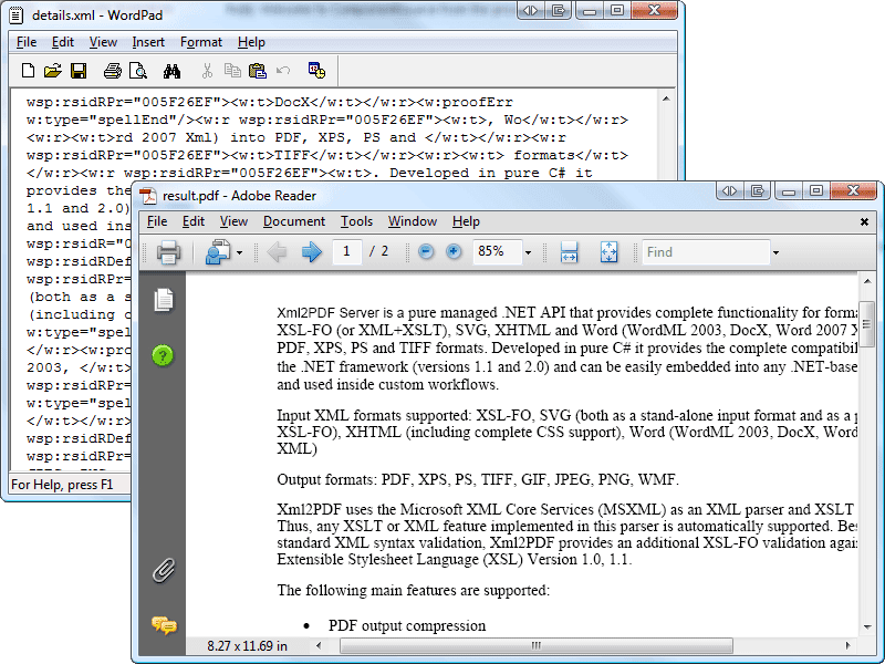 XML2PDF Formatting Engine（英語版） 商品画像