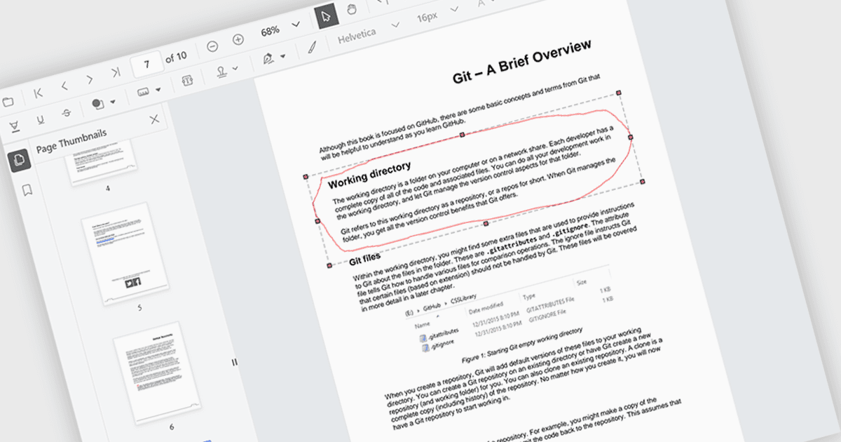 ユーザーがPDFファイルを直接マークアップ可能