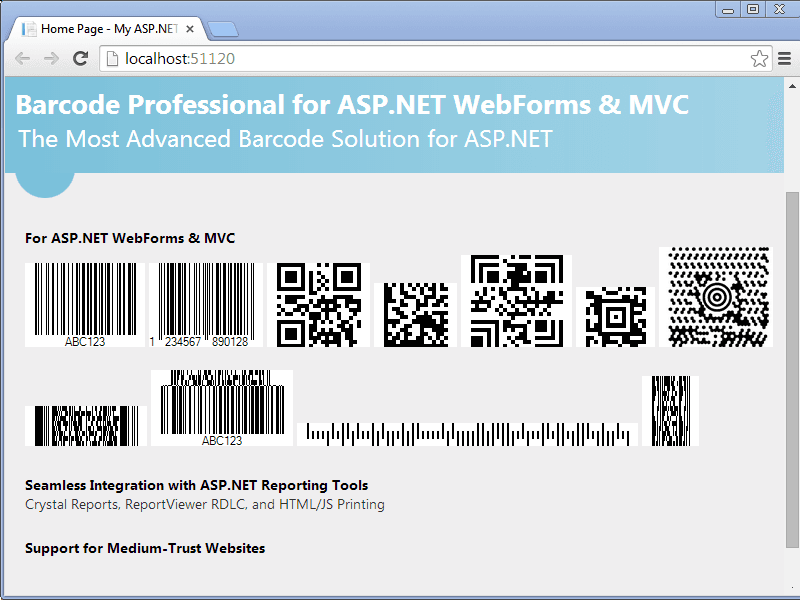 Neodynamic Barcode Professional for ASP.NET 商品画像