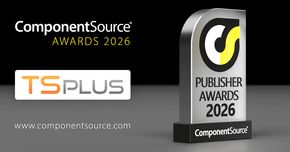 TSplusがComponentSourceアワードを受賞