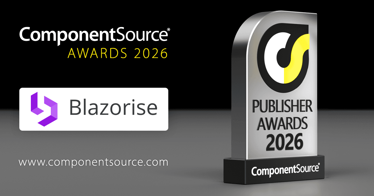 BlazoriseがComponentSourceアワードを受賞