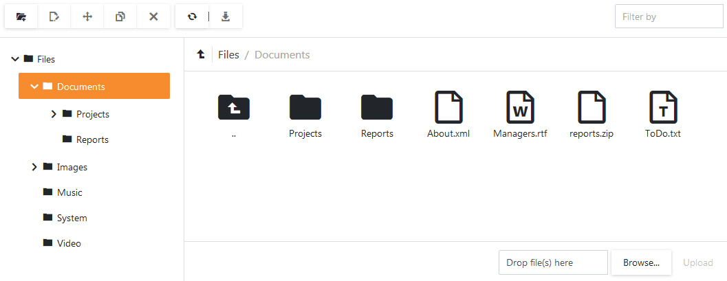 DevExpress Blazor File Management 商品画像