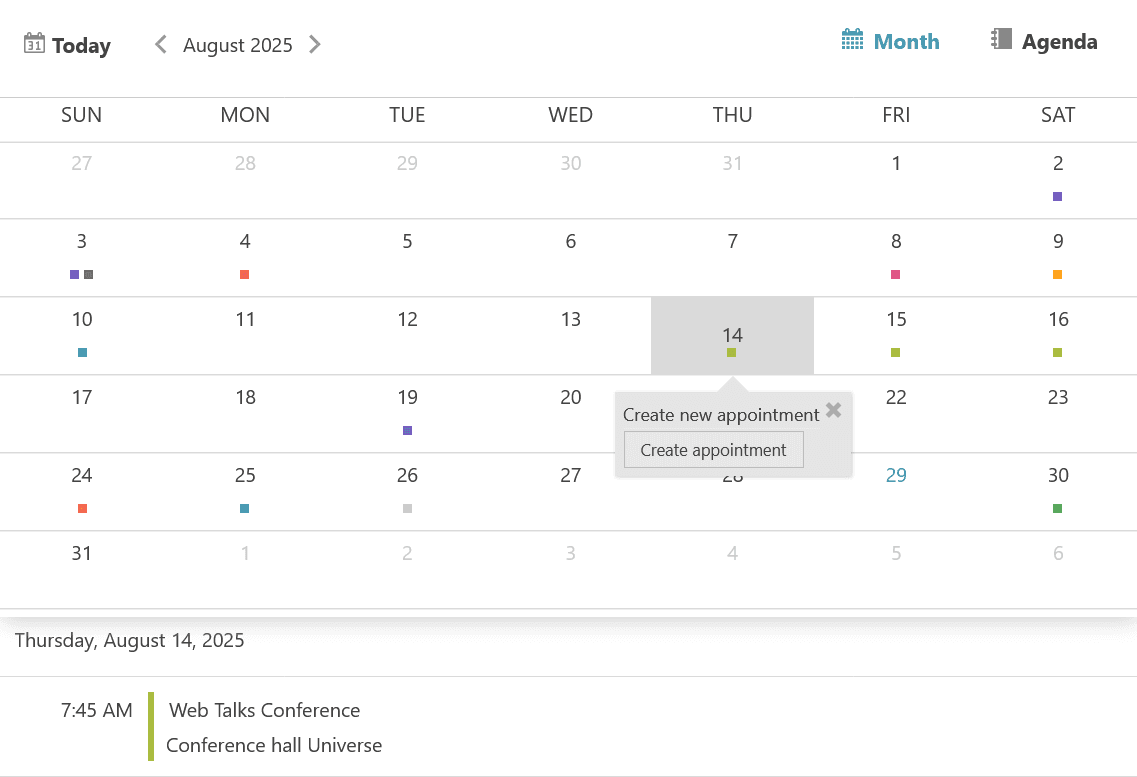 Infragistics Ultimate UI for ASP.NET MVC Schedule 商品画像