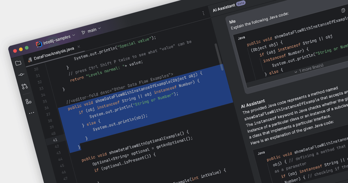 JetBrains にて AI アシスタントを追加