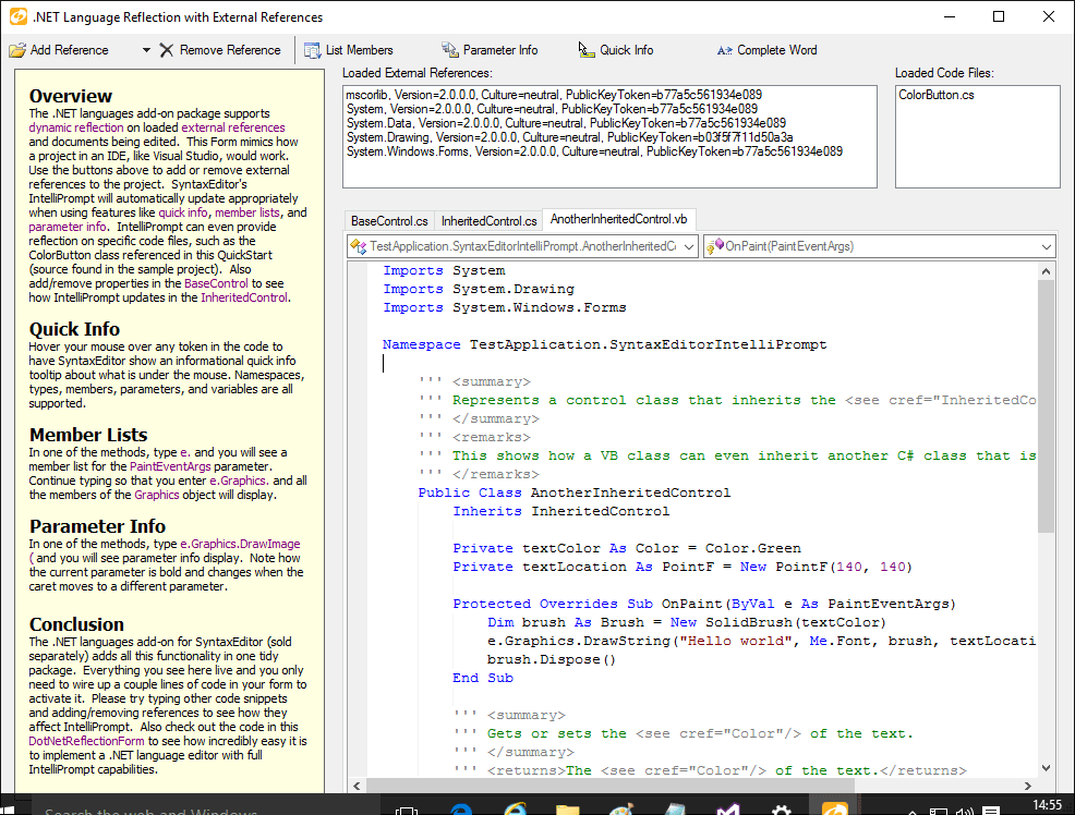Actipro SyntaxEditor for WinForms（英語版） 商品画像