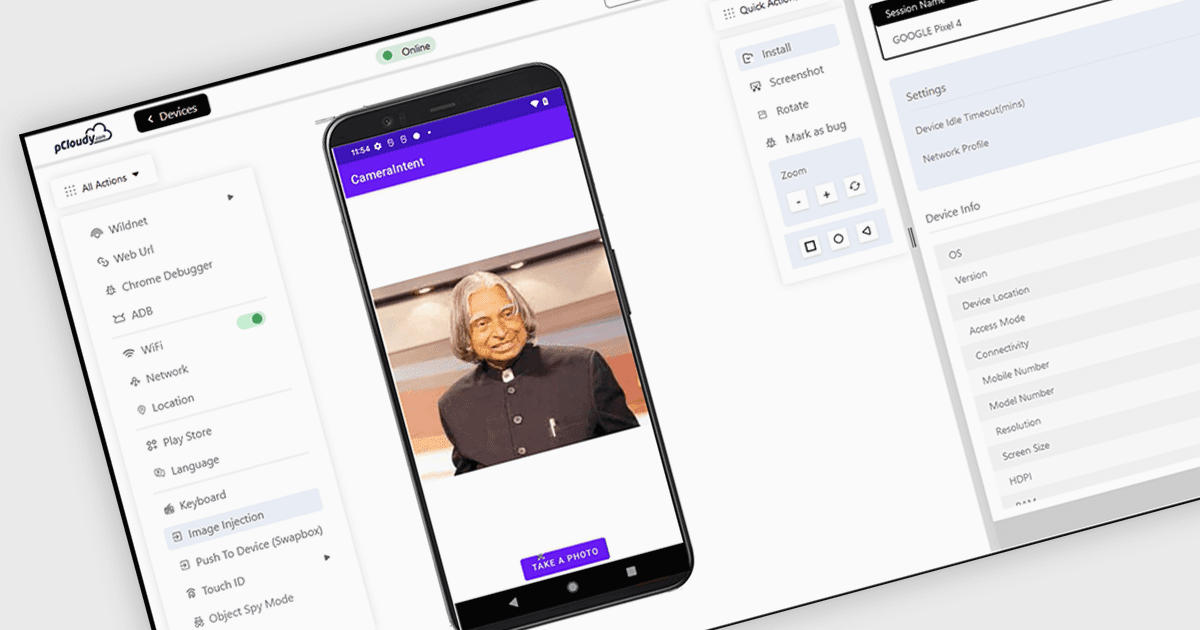 Androidアプリで画像キャプチャ機能を簡単にテスト