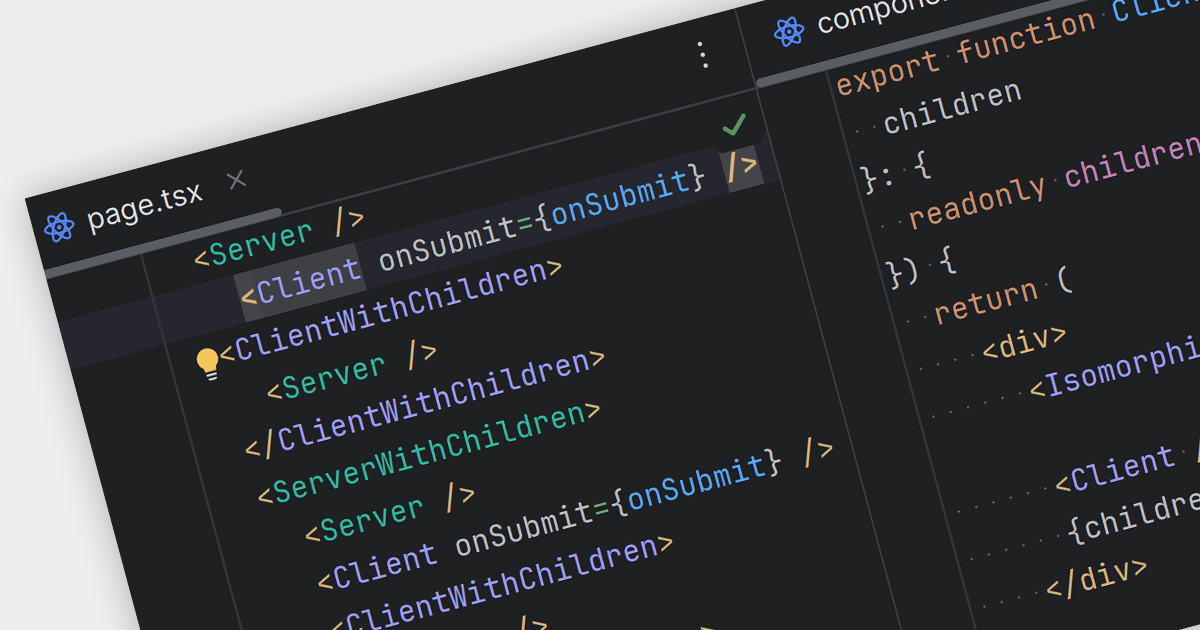 Reactクライアントコンポーネントとサーバーコンポーネントの区別