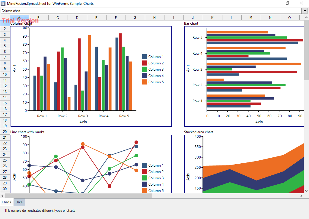 MindFusion.Spreadsheet for WinForms（英語版） 商品画像
