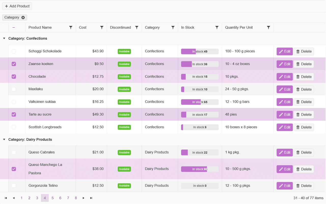 Telerik UI Blazor UI Selection Controls 商品画像