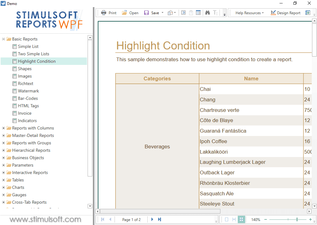 Stimulsoft Reports.WPF（英語版） 商品画像