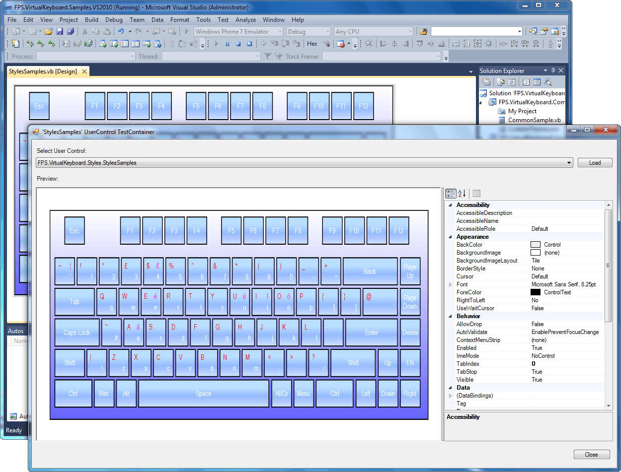 MindFusion Virtual Keyboard がリリースされました
