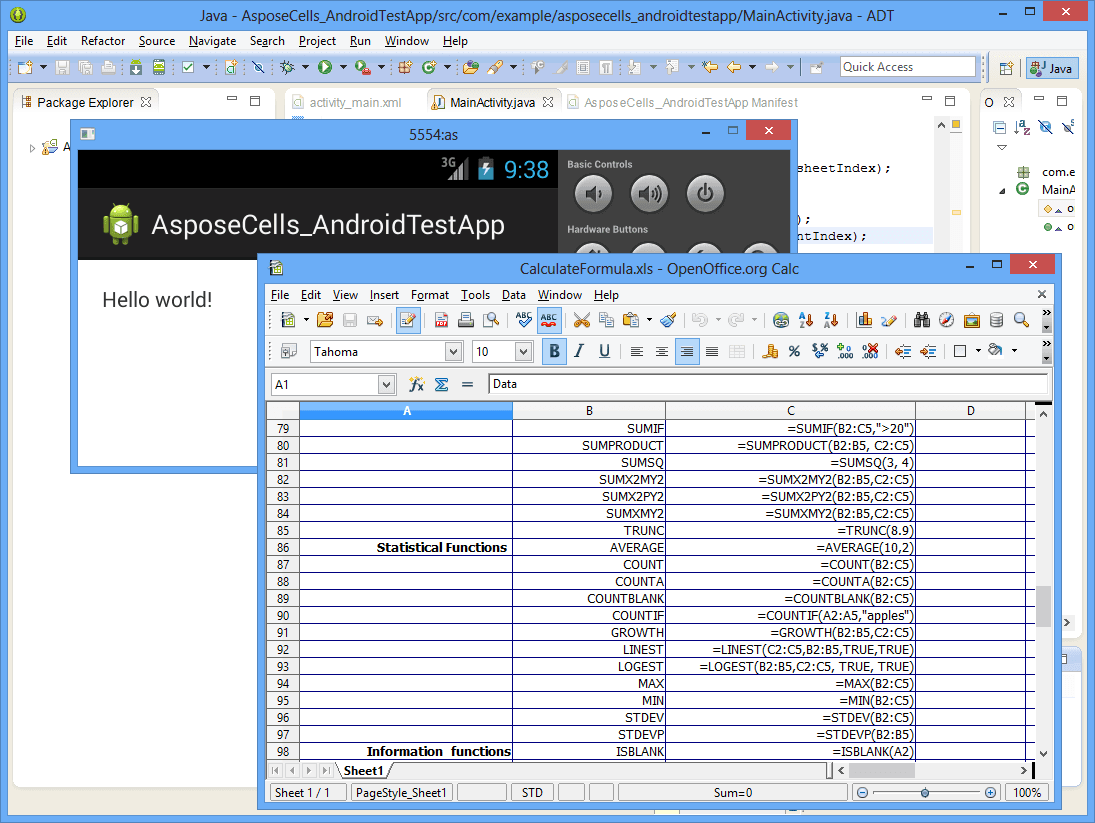 Aspose.Cells for Android 公開