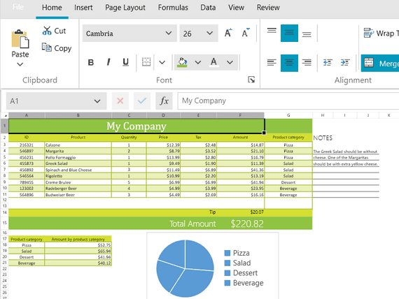 Telerik UI for WPF Spreadsheet 商品画像 Telerik UI for WPF Spreadsheet 商品画像