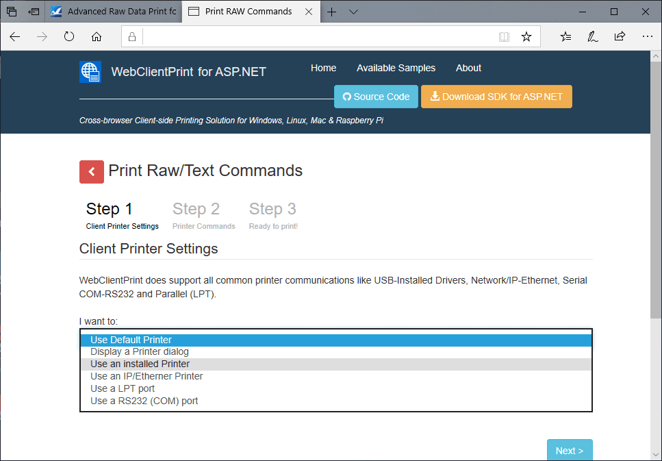 Neodynamic WebClientPrint for ASP.NET（英語版） 商品画像