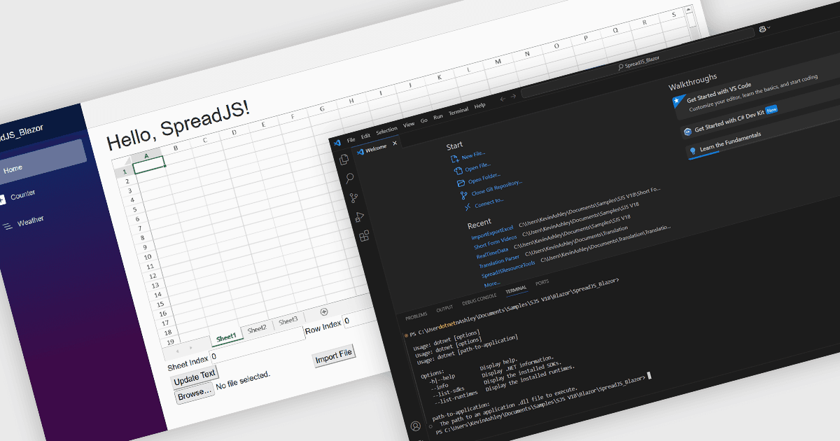 Blazorを使用したExcel XLSXをインポート/エクスポート