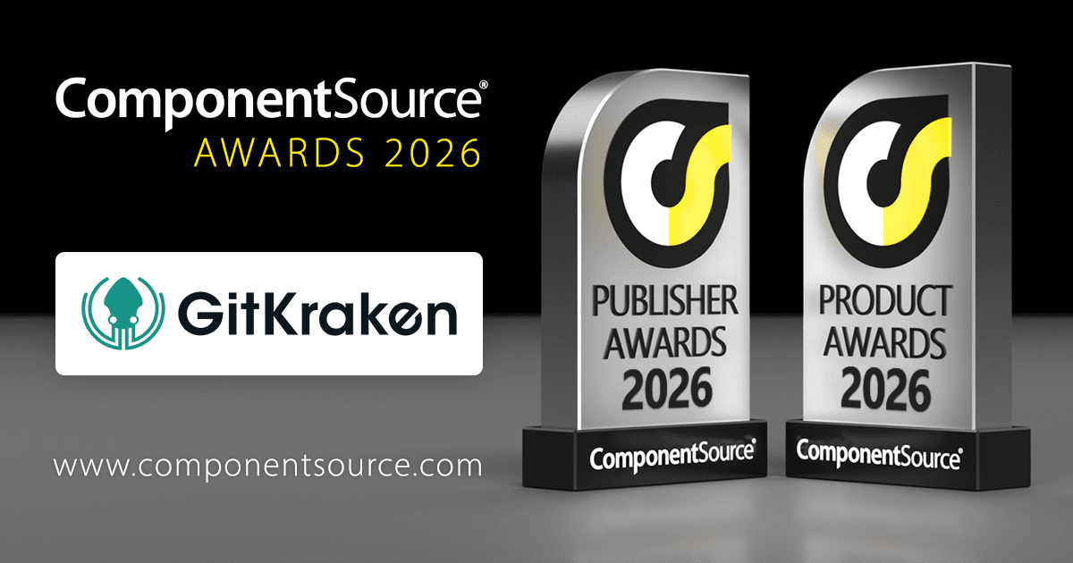 GitKrakenがComponentSourceの2つの賞を受賞