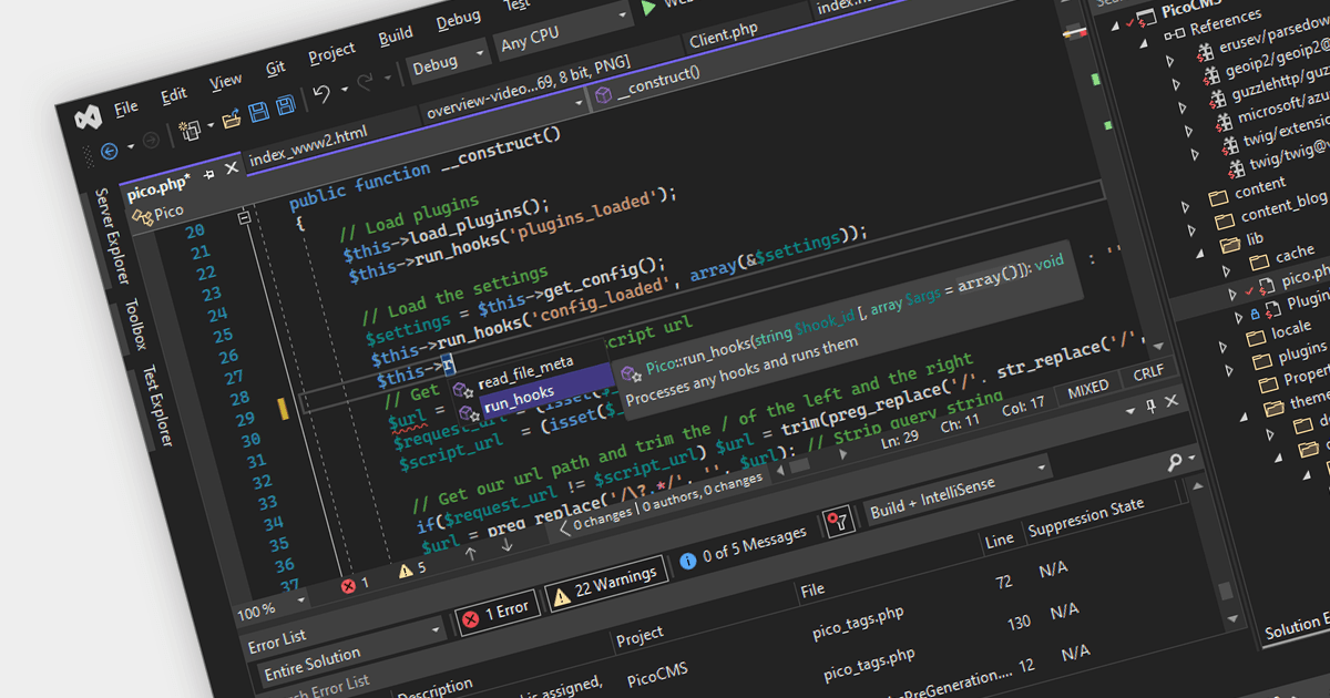 Visual Studio で PHP 8.3コーディングを向上