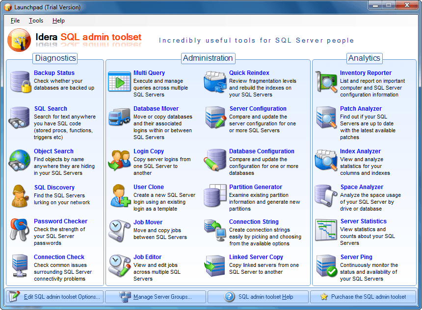 SQL Admin Toolset をリリース