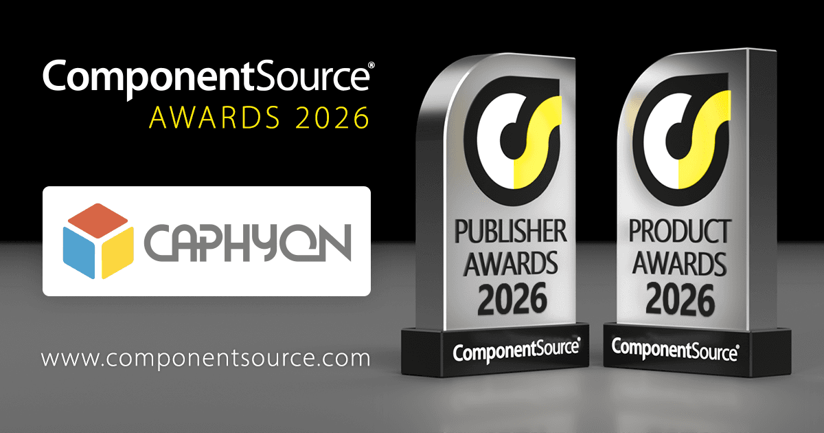 Caphyon、ComponentSource賞を3部門受賞