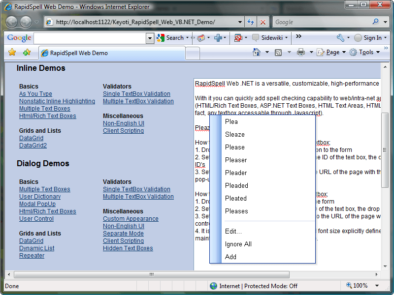 RapidSpell Web ASP.NET Dictionaries（英語版） 商品画像