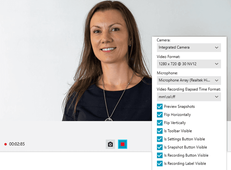 Telerik UI for WPF WebCam 商品画像 Telerik UI for WPF WebCam 商品画像
