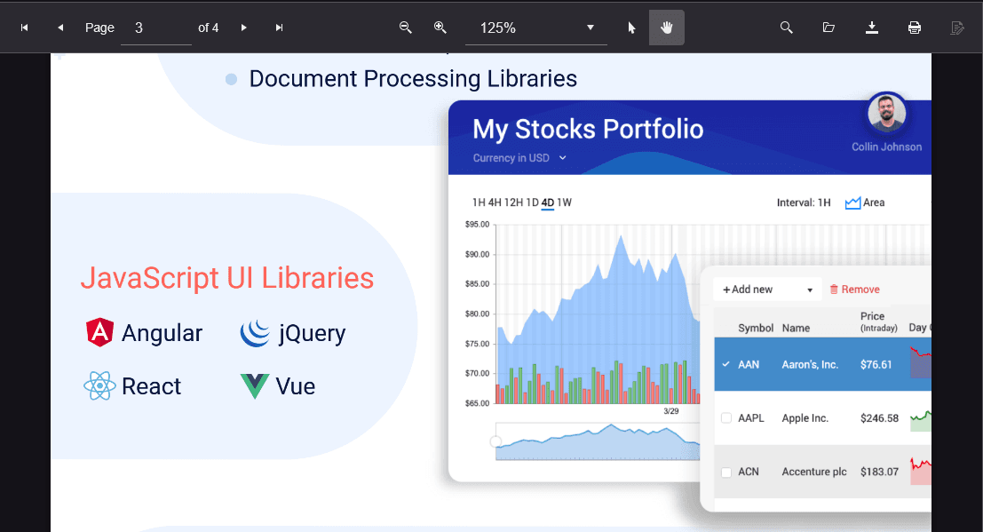 Kendo UI Angular PDF Viewer 商品画像 Kendo UI Angular PDF Viewer 商品画像