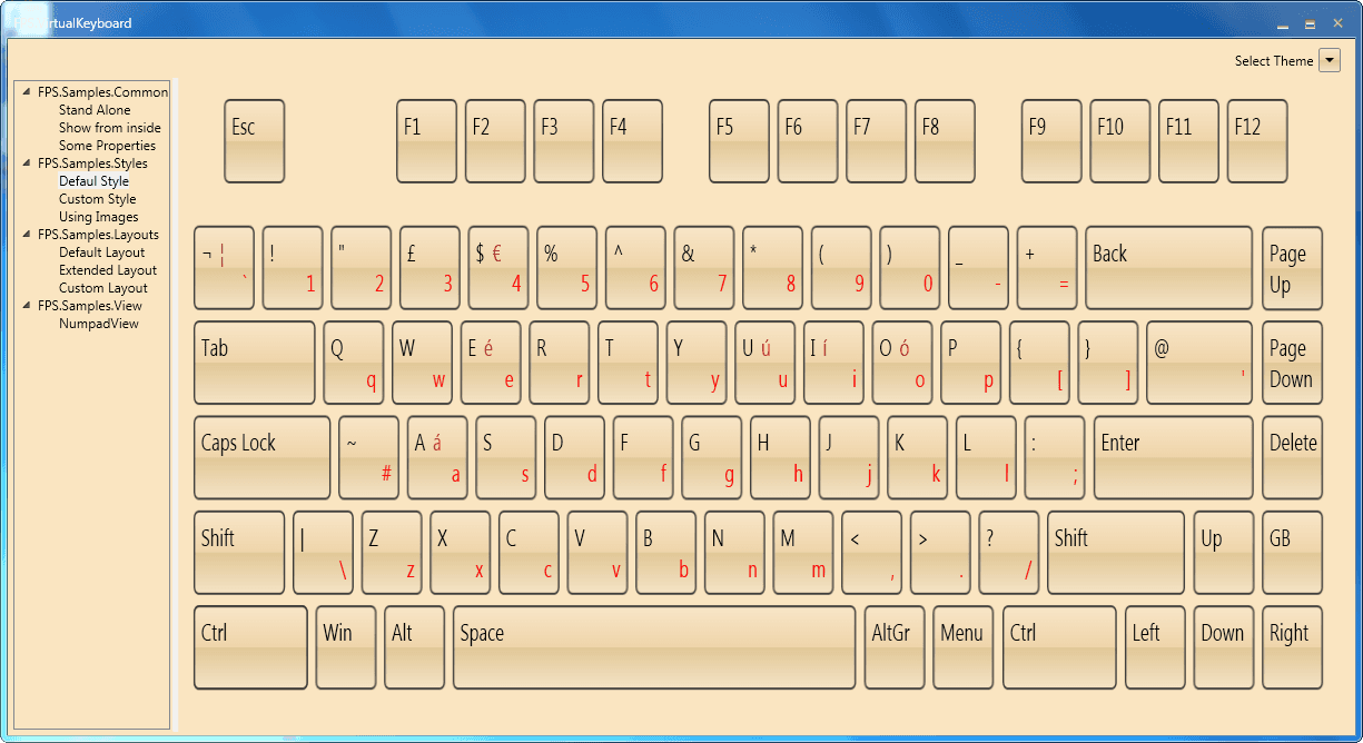 MindFusion.Virtual Keyboard for WPF（英語版） 商品画像