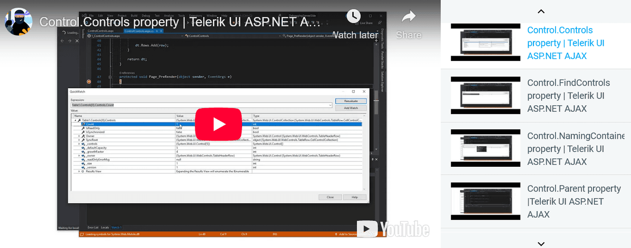 Telerik UI for ASP.NET AJAX Media Player 商品画像 Telerik UI for ASP.NET AJAX Media Player 商品画像