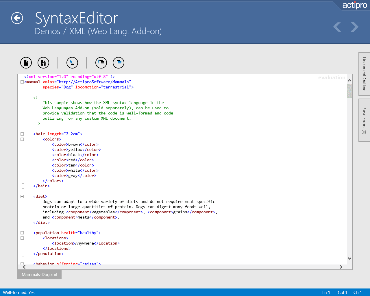 Actipro SyntaxEditor for UWP（英語版） 商品画像