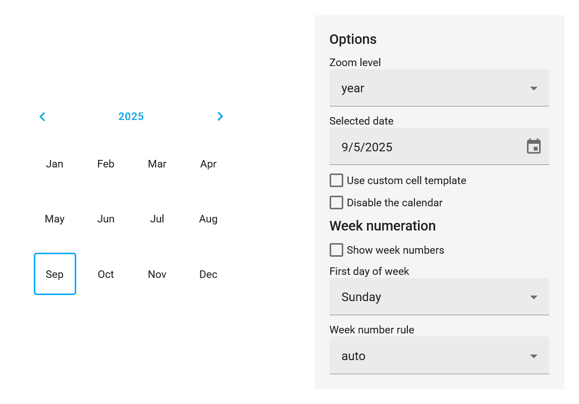DevExtreme React Calendar 商品画像 DevExtreme React Calendar 商品画像