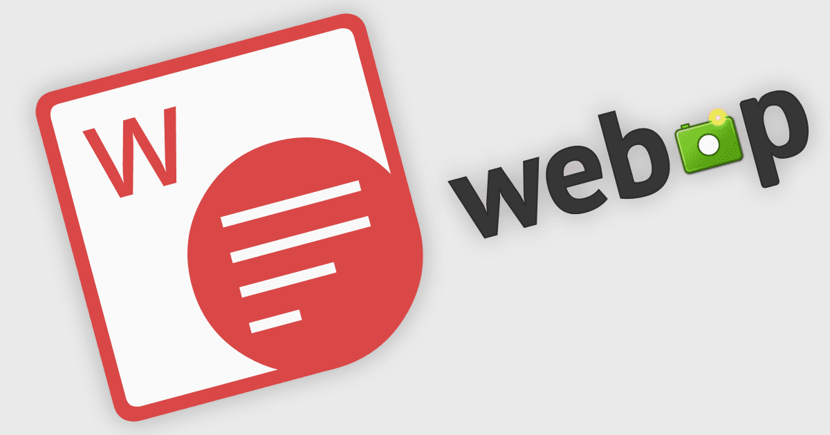 WEBPサポートでドキュメントファイルのサイズを縮小