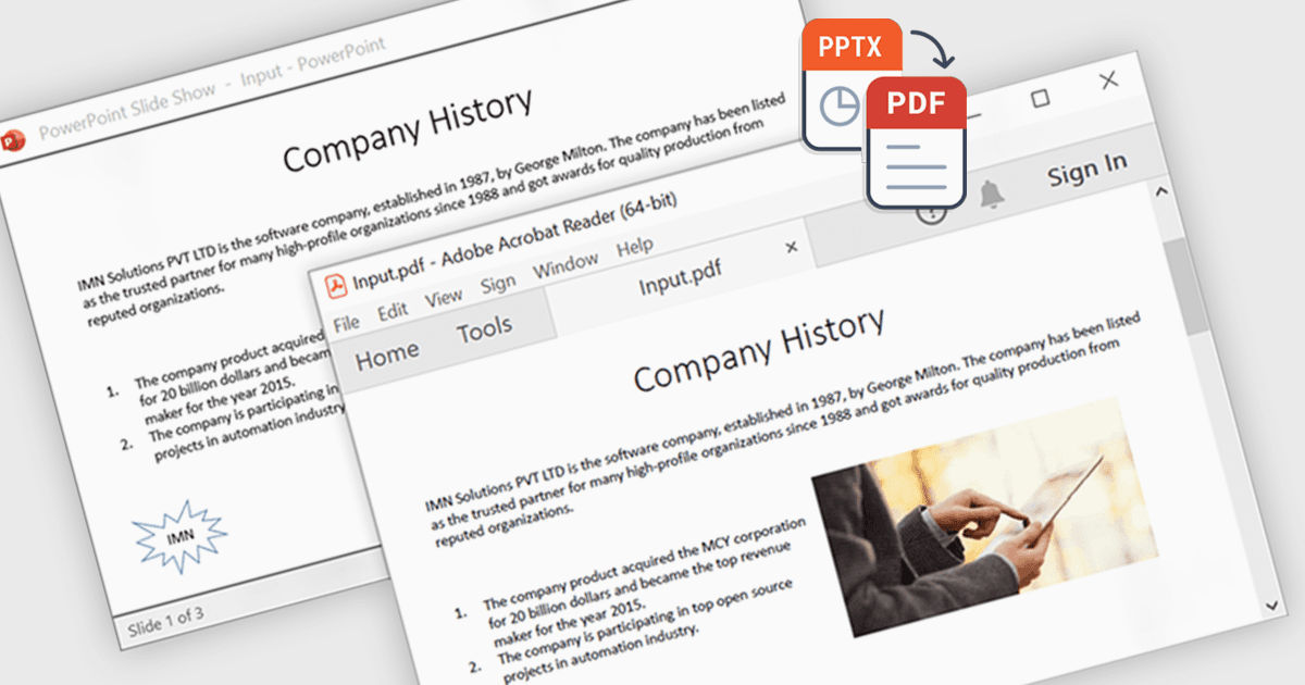 .NETでPowerPointからPDFへの変換を自動化する
