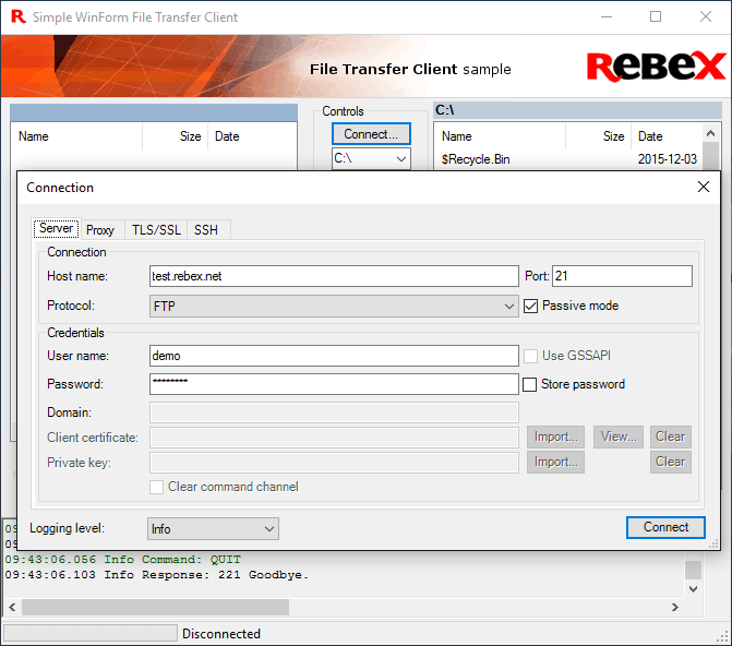 Rebex File Transfer Pack （英語版） 商品画像