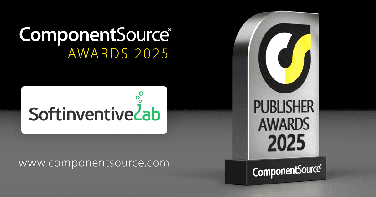 Softinventive LabがComponentSourceの賞を受賞